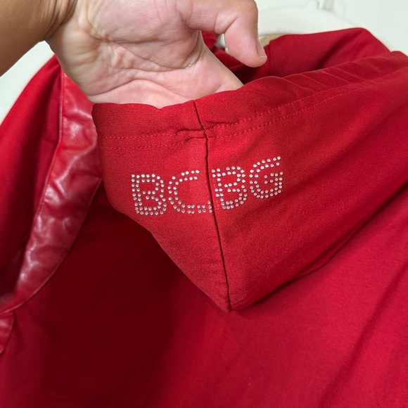BCBG | Red Zip up Jacket - Picture 3 of 4